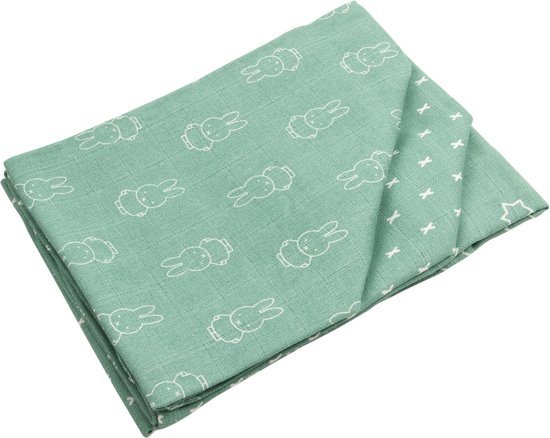 Nijntje Hydrofiel Luiers Smile - Teal - 70x70 cm - 3 Stuks