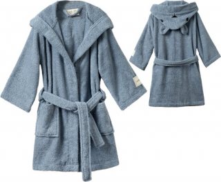 L&G - %100 Katoen kinderbadjas – kinder badjas jongens – Jongens Kinderbadjas - Badjas kind - badjas jongens – badjas kinderen jongens - kinder badjas - Kinderbadjas - badjas kinderen - Blauw - 110/116 - 5-6 jaar