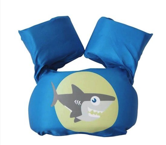 ATTREZZO® Zwembandjes Haai - Puddle Jumper - Zwemvest - Zwemvleugels - 2-6 jaar - 15-30 kg