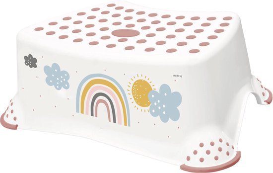 Keeeper Rainbow Opstapje - Wit - Voor Toilettraining en Tandenpoetsen
