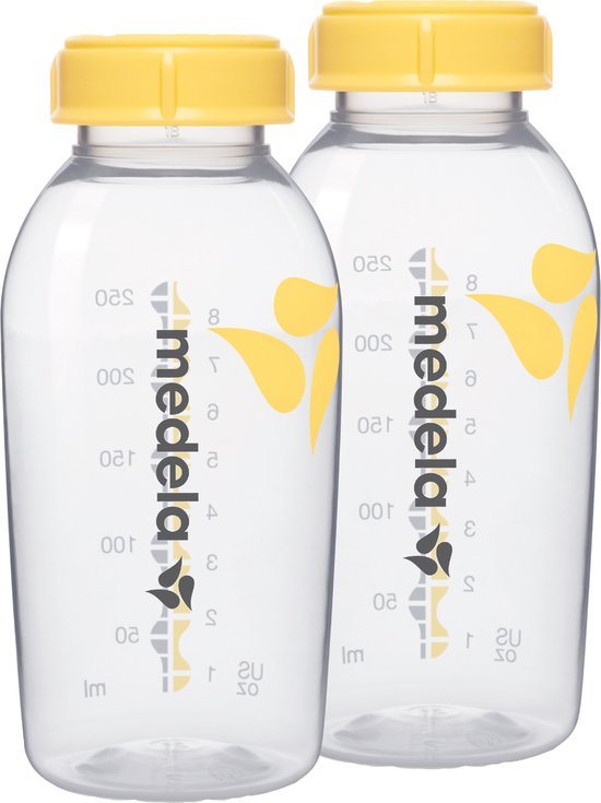 Medela flesjes voor het bewaren van moedermelk | BPA-vrij | Verpakking van 2x 250 ml