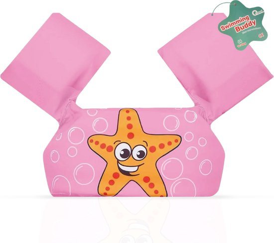 Qwali Puddle Jumper Ster - Zwemvest - Voor kinderen van 2 tot 6 jaar - Zwemvest Kind - Haai - Zwembandjes - Drijfvest Kind - Zwemvleugels - Zwemkurk - Zwemgordel