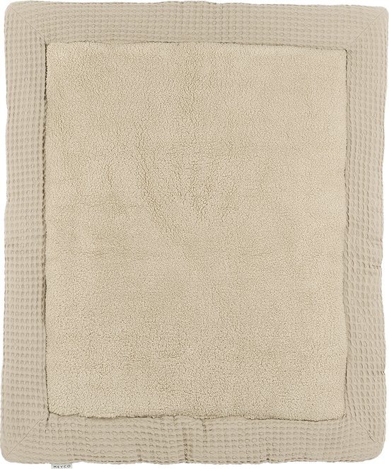 Meyco Baby Wafel Teddy boxkleed - sand - 80x100cm