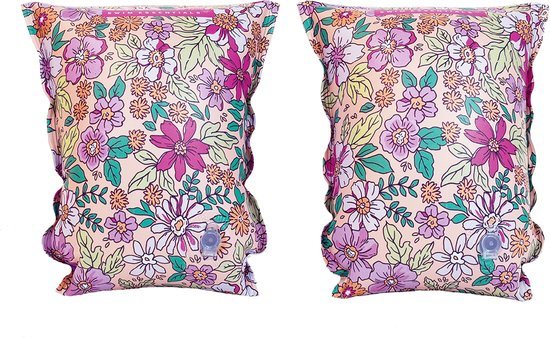 Swim Essentials | Meerkleurige Bloemen Zwembandjes 0-2 jaar