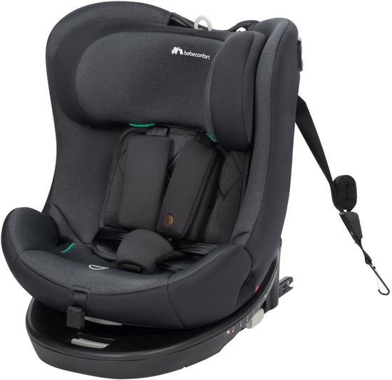 Bebeconfort EvolveFix i-Size - Autostoeltje - 360 graden - SPS - Tinted Black - Geboorte tot 12 jaar