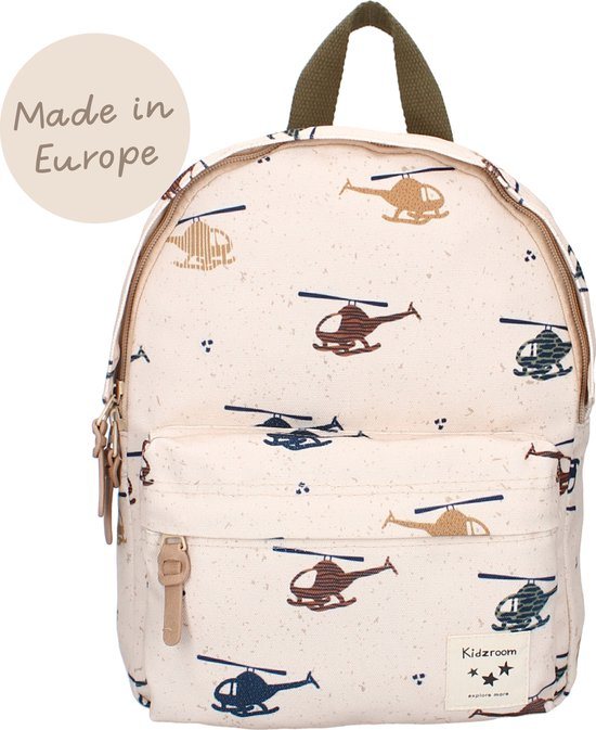Kidzroom Sweet Cuddles Rugzak - Zand - Helikopters