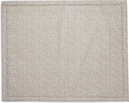 Jollein - Boxdek Dotted (Biscuit) - Polyester - Speelkleed Baby, Boxkleed - 75x95cm