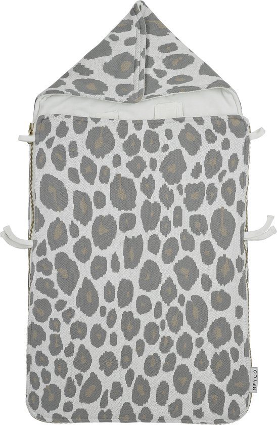 Meyco Baby Panter voetenzak - neutral - 40x82cm