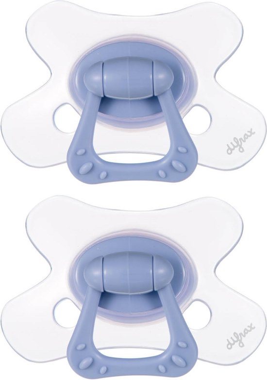 Difrax Natural Fopspeen - 12 tot 18 Maanden - Lila - 2 Stuks