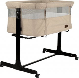 Novi Baby Goodnight Co-Sleeper - Wieg - Sand Melange - Verstelbaar frame