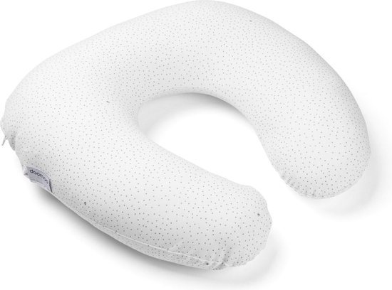 Doomoo Softy - Klein Voedingskussen - Biologisch Katoen - 150cm - Silver Dots
