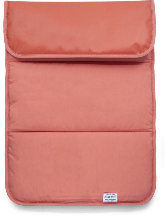 KipKep Napper Verschoningsmatje - Sienna - verschoonmatje - rPET - wasbaar - waterafstotende zijde - terracotta roze-rood