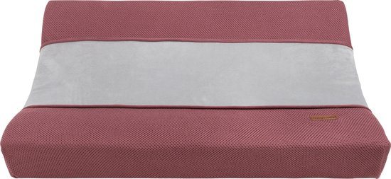 Baby's Only Gebreide baby aankleedkussenhoes - Waskussenhoes - Overtrek verzorgingskussen Classic - Stone Red - 45x70 cm