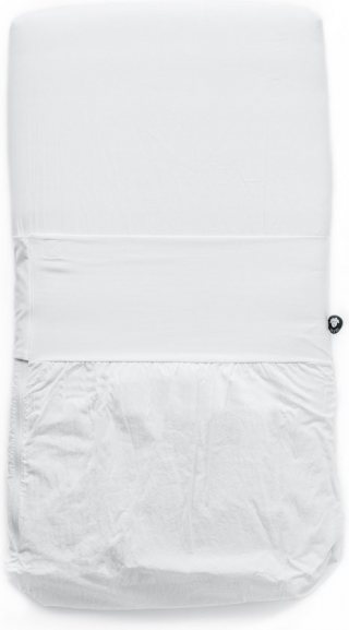 NUNKI Wieg lakentje - simpel strak instoppen (ipv inbakeren)- 40x80/90 White