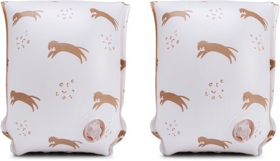 Swim Essentials | Beige Luipaard Zwembandjes 0-2 jaar