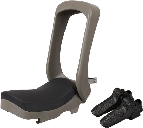 Urban Iki Junior Fietsstoeltje - Zonder Montagekader - Suzume Grey/ Bincho Black -