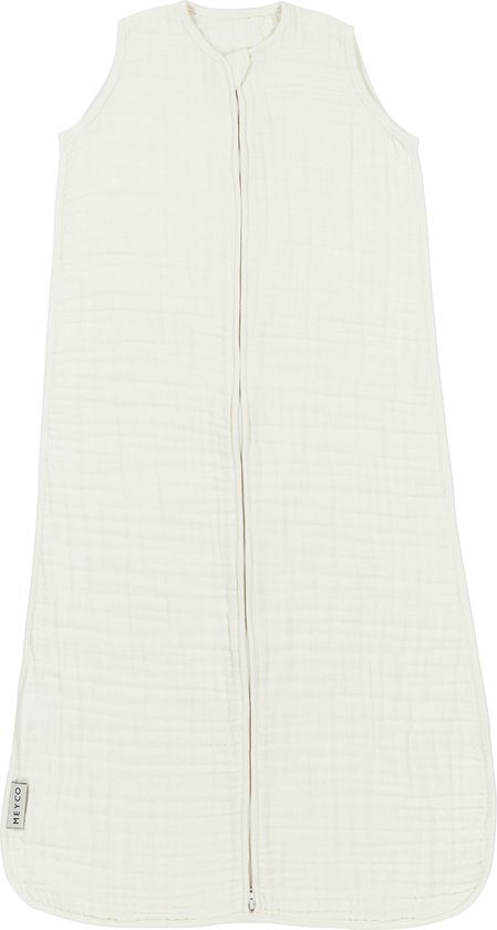 Meyco Baby Uni baby zomerslaapzak - pre-washed hydrofiel - offwhite - 70cm - 0.5 TOG