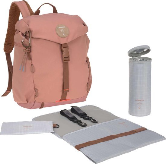 Lässig Luiertas Rugzak Outdoor Rolltop Green Label Cinnamon