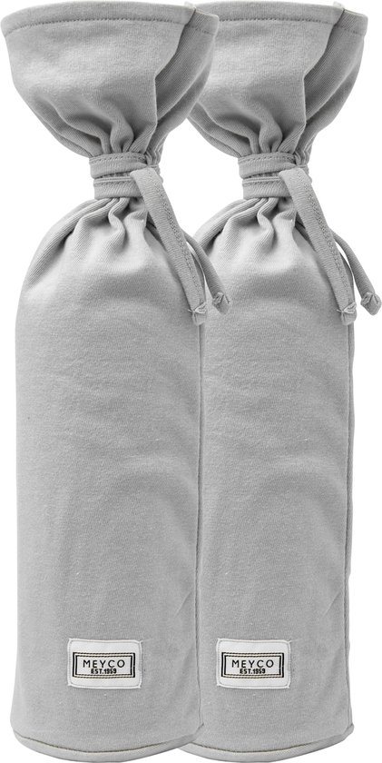 Meyco kruikenzak Basic jersey - 2-pack - Lichtgrijs