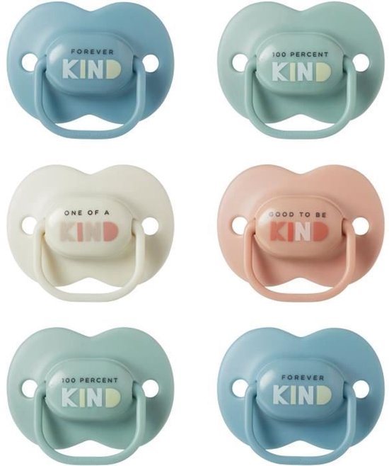Tommee Tippee Anytime Fopspenen, 6-18m, 6 stuks, symmetrische speen zit altijd rechtop, BPA-vrije fopspeen van silicone, orthodontisch ontwerp, mengkleuren