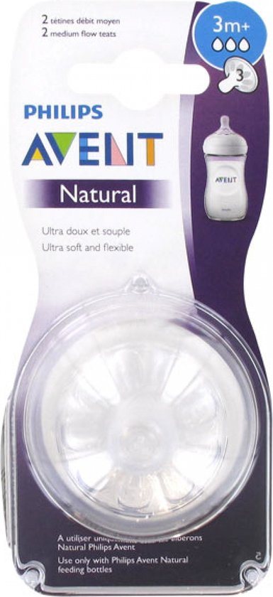 Philips Avent SCF043/27 Natural Speen - 3m+ - 2stuks