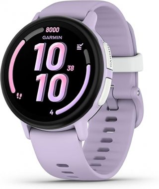 Garmin Bounce 2, Smartwatch voor kinderen, Bellen, berichten uitwisselen en live locatie-tracking via LTE, Geschikt voor zwemmen, Tot 2 dagen batterijduur, Lila