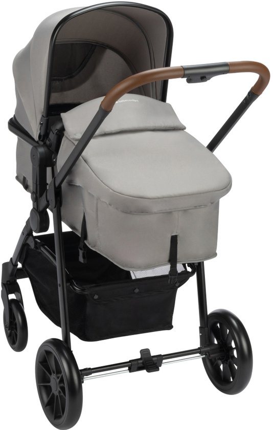 Bebeconfort Haze Trio - 3-in-1 reissysteem kinderwagen - 0-4 jaar (0-22 kg) - 2-in-1 zitgedeelte - Mineral Gray