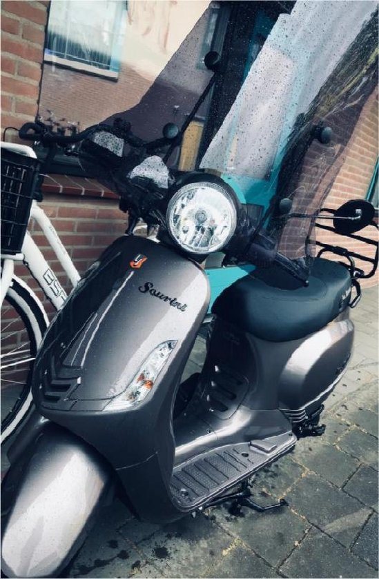 Windscherm Senzo Rivalux scooter - BTC Riva - 72 cm - smoke