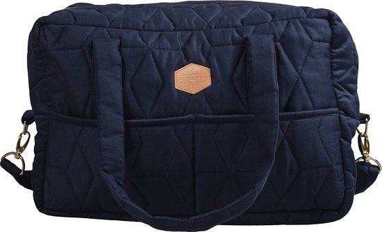 Filibabba Luiertas - In Zachte Quiltstof - 30x45x15 cm - Dark Blue
