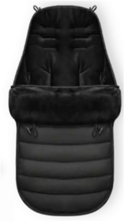 Universele Luxe Voetenzak Babywagen & Autostoel Zwart Buggy Kinderwagen Voetzak Footmuff Maxi Cosi Baby