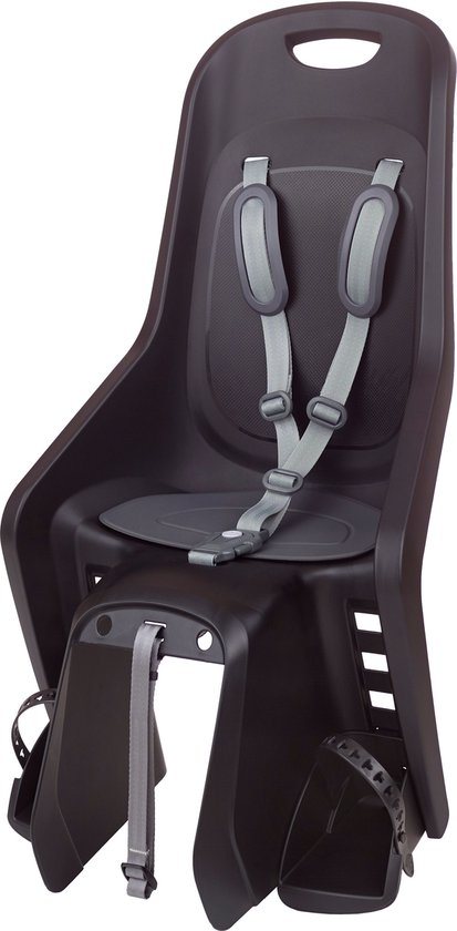 Polisport Achterzitje voor kinderen - dragermontage - zwart/donkergrijs - geschikt voor 15-22 kg - gebruiksvriendelijk ontwerp