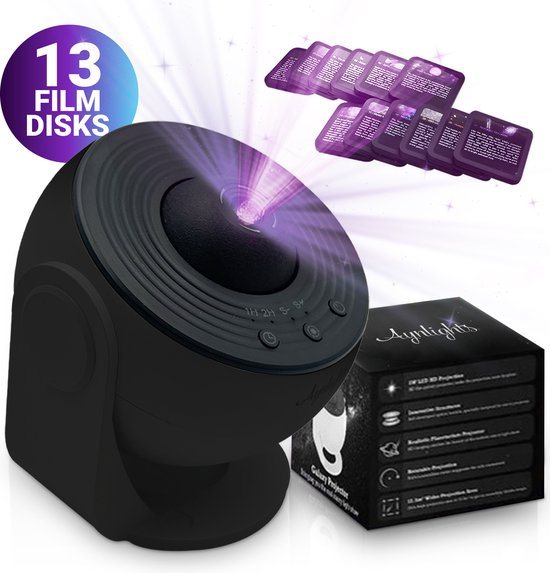 Aynlights® Premium 13-in-1 Projectorlamp - Sterren Projector - Galaxy Projector - Sterrenhemel Projector - Heelal - Universum - 1 JAAR GARANTIE