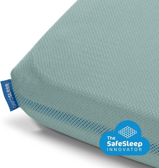 AeroSleep® SafeSleep hoeslaken - box - 95 x 75 cm - groen