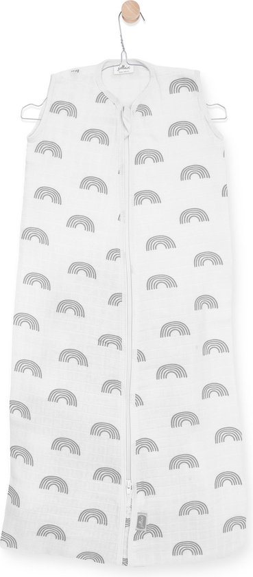 Jollein Slaapzak zomer hydrofiel - 70cm - Rainbow - grey