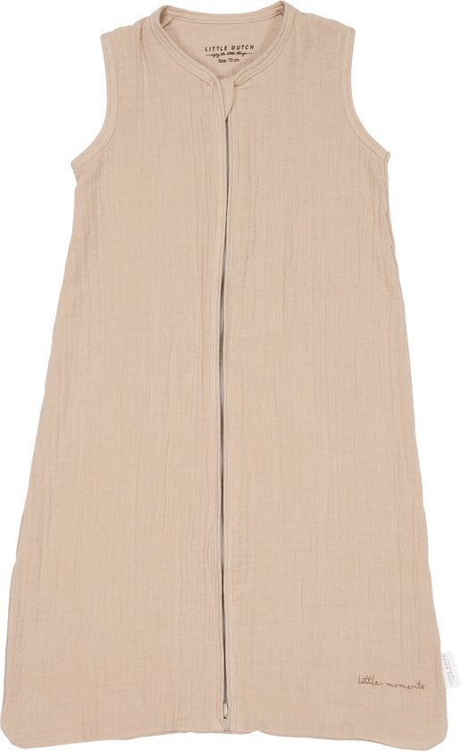 Slaapzak zomer hydrofiel 90 cm Beige