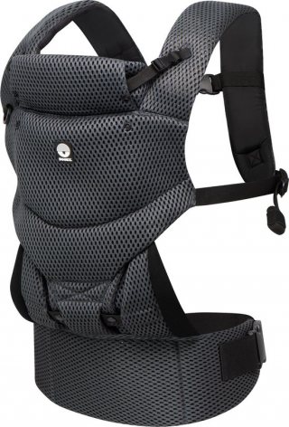 Dooky Draagzak Baby - Baby Carrier Urban Comfort Grey sapphire - Kinderdrager - Draagzak Peuter en Baby 3,5-15 kg - Ergonomische M-positie - Rugdrager - Verstelbaar en Ademend - Draagzakken - Babydraagzak