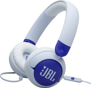 JBL JR 320 - Kinderkoptelefoon - Bedrade Koptelefoon Kind - 85 dB Veilig Volume - On-ear - Met Microfoon - 3.5 mm Jack - Voor School & Tablet - Blauw