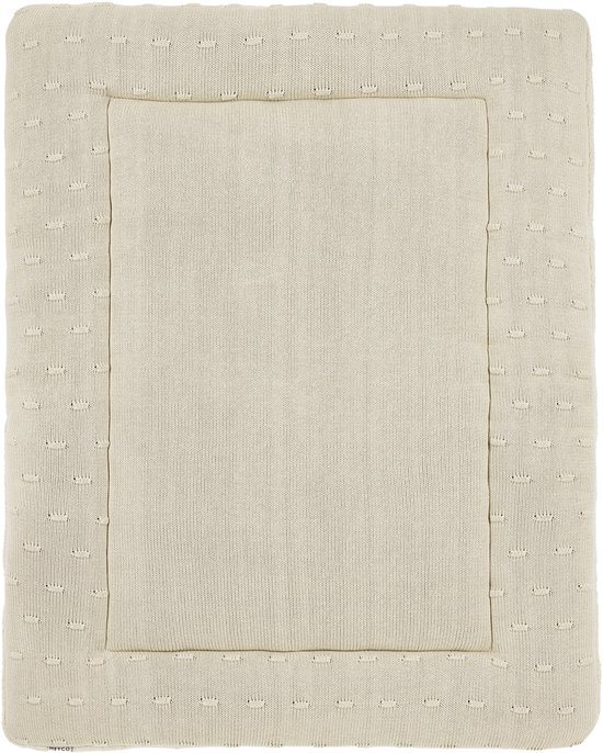 Meyco Baby Knots Boxkleed - 77 x 97 cm - Soft Sand