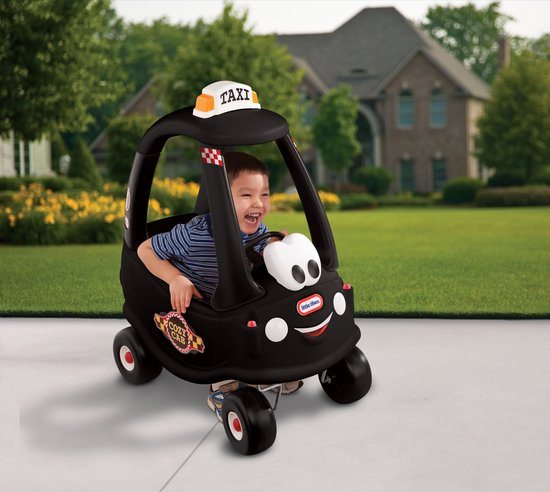 Little Tikes Cozy Coupe Taxi Loopauto - Zwart
