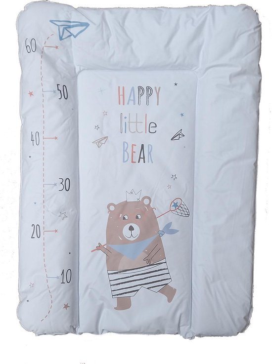 Babycalin - Aankleedkussen - met beer - wit - 50 X 70 Cm