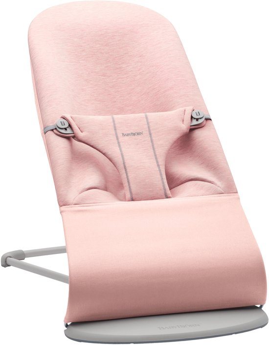 BabyBjörn Wipstoel Bliss - 3D Jersey - Lichtroze - Ergonomisch - Verstelbaar - Inklapbaar