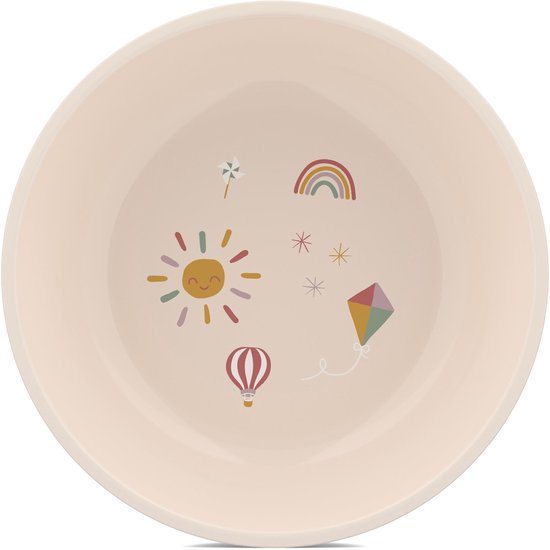 Mepal schaaltje Mio - 300 ml - Magnetronbestendig - Baby kommetje - Kinderservies - Sunshine & Rainbow