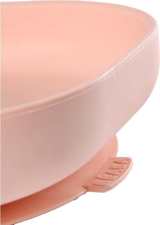 Béaba Siliconen Bord - Met Zuignap - Onbreekbaar & Ergonomisch - BPA-vrij - Geschikt voor Magnetron & Vaatwasser - Roze
