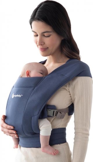 Ergobaby - Embrace - Draagzak Baby - Soft Blue - ergonomisch vanaf geboorte