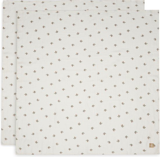 Jollein - Hydrofiele Doek Large 115x115cm - Inbakerdoek, Spuugdoekjes, Baby Doeken - Zacht Katoen - Rosehip - 2 Stuks