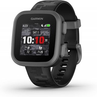 Garmin Bounce™, smartwatch voor kinderen, tweerichtingsberichten voor tekst en spraak, locatietracking, zwarte camouflage