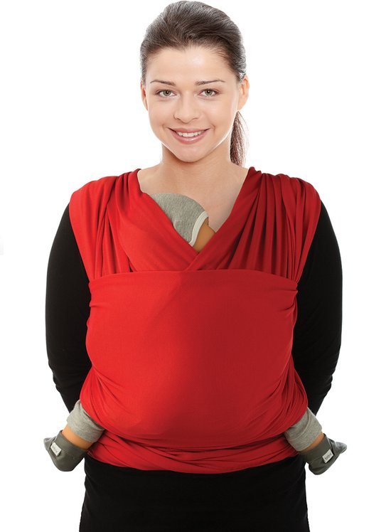 Babylonia TRICOT SLEN COOL Draagdoek Baby - 500 cm - Ribbon Red