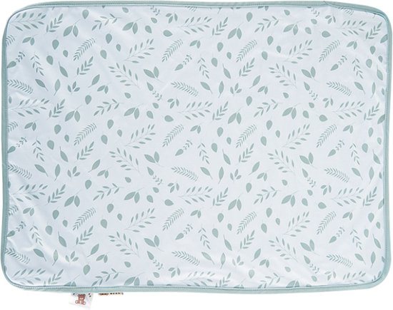 HappyBear | Verschoonmatje - Botanical | 50cm x 70cm | Handig voor onderweg | Compact en licht van gewicht | Waterdichte toplaag