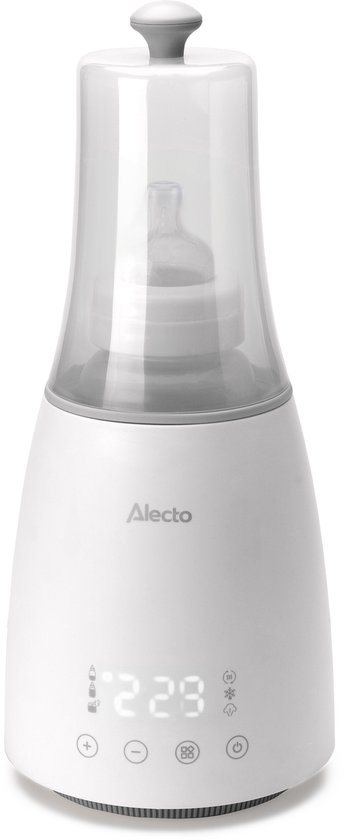 Alecto Flessenwarmer - Opwarmen, ontdooien en steriliseren - Geschikt voor alle gangbare flessen - 500W - BW900 - Wit