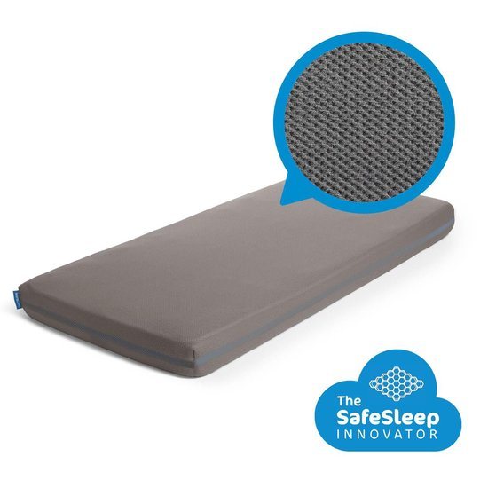 AeroSleep® SafeSleep hoeslaken - box - 95 x 75 cm - donkergrijs